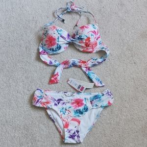 Garage floral push up bikini set
